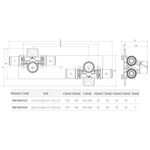 Casa si Gradina - Sanitare - Instalatii hidro - Fitinguri - Kit de montaj Giacomini RM156KY033, cu suport perete din otel galvanizat, doua fitinguri tip T, filet interior 1/2 - Infinity.ro