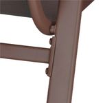 Casa si Gradina - Gradina si terasa - Mobilier exterior - Seturi mobila gradina - Set 4 scaune gradina cu brate, cadru otel si sezut textilene, 53x72x92 cm, maro - Infinity.ro