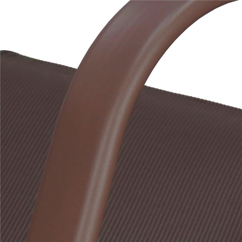 Casa si Gradina - Gradina si terasa - Mobilier exterior - Seturi mobila gradina - Set 4 scaune gradina cu brate, cadru otel si sezut textilene, 53x72x92 cm, maro - Infinity.ro