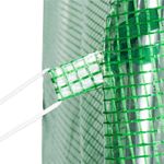Casa si Gradina - Gradinarit si plante - Sere si solarii - Folie inlocuire sera 200x200x200 cm, PE 140g/m2 cu plasa PP, filtru UV4, 4 ferestre si usa fermoar, verde - Infinity.ro