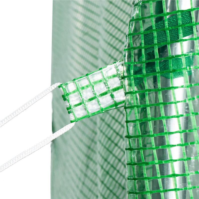 Casa si Gradina - Gradinarit si plante - Sere si solarii - Folie inlocuire sera 200x200x200 cm, PE 140g/m2 cu plasa PP, filtru UV4, 4 ferestre si usa fermoar, verde - Infinity.ro