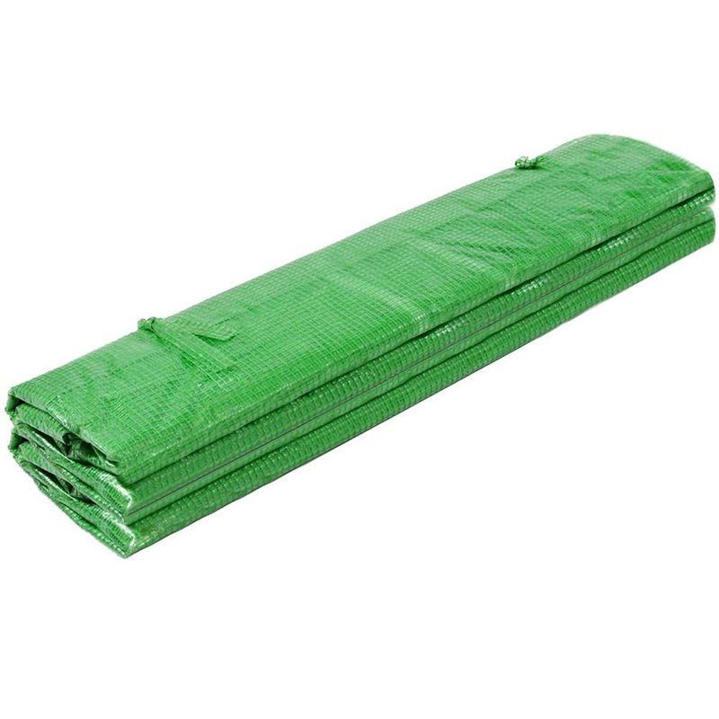 Casa si Gradina - Gradinarit si plante - Sere si solarii - Folie inlocuire sera 200x200x200 cm, PE 140g/m2 cu plasa PP, filtru UV4, 4 ferestre si usa fermoar, verde - Infinity.ro