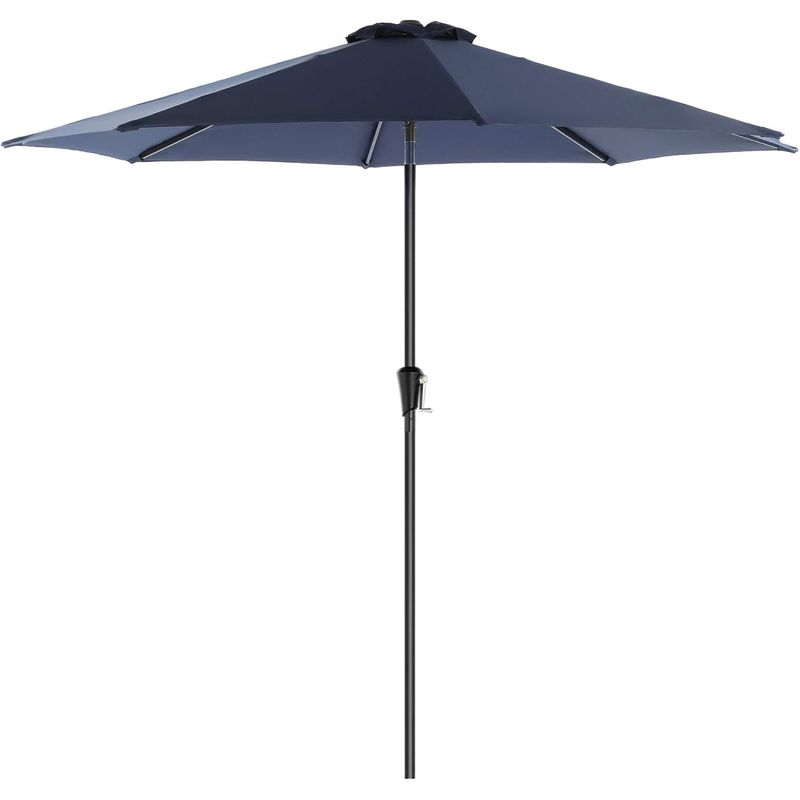 Casa si Gradina - Gradina si terasa - Umbrele si pavilioane - Umbrele - Umbrela de gradina, cu manivela pentru deschidere, sistem inclinare, 300cm, albastru inchis - Infinity.ro
