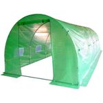 Casa si Gradina - Gradinarit si plante - Sere si solarii - Sera gradina tip tunel 300x600x200 cm, folie PE 140g/m2 UV4, usa fermoar, ferestre cu plase tantari, 18 mp, verde - Infinity.ro