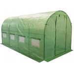 Casa si Gradina - Gradinarit si plante - Sere si solarii - Sera gradina tip tunel 300x600x200 cm, folie PE 140g/m2 UV4, usa fermoar, ferestre cu plase tantari, 18 mp, verde - Infinity.ro