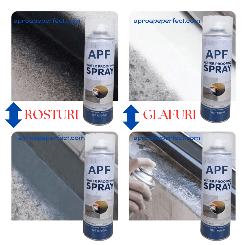 Casa si Gradina - Constructii - Materiale constructii - Silicon, spume si solutii tehnice - Spray Impermeabil pentru Oprirea Scurgerilor APF - 750ml - Transparent - Infinity.ro