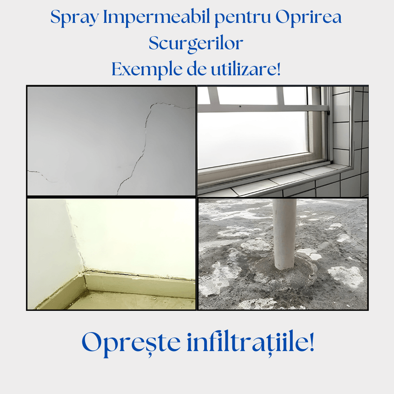 Casa si Gradina - Constructii - Materiale constructii - Silicon, spume si solutii tehnice - Spray Impermeabil pentru Oprirea Scurgerilor APF - 750ml - Transparent - Infinity.ro