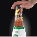 Electronice si Electrocasnice - Electrocasnice bucatarie - Mixere, tocatoare & roboti de bucatarie - Blendere si mini tocatoare - Blender Russell Hobbs Explore Mix & Go Cool, recipient sport 600ml, lame inox, capac etans, portabil, negru - Infinity.ro