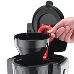 Electronice si Electrocasnice - Electrocasnice bucatarie - Preparare bauturi - Cafetiere - Cafetiera Russell Hobbs Honeycomb, 1.25L, filtru permanent, plita mentinere cald, design fagure, negru - Infinity.ro