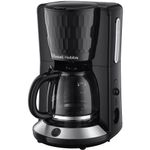 Electronice si Electrocasnice - Electrocasnice bucatarie - Preparare bauturi - Cafetiere - Cafetiera Russell Hobbs Honeycomb, 1.25L, filtru permanent, plita mentinere cald, design fagure, negru - Infinity.ro