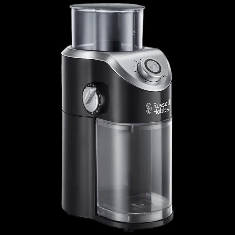 Electronice si Electrocasnice - Electrocasnice bucatarie - Preparare bauturi - Espressoare - Rasnita de cafea Russell Hobbs Classics, lame inox, capacitate 70g, macinare reglabila, functie impuls, argintiu - Infinity.ro