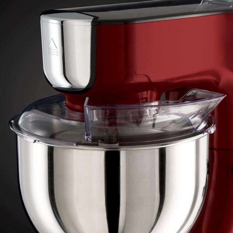 Electronice si Electrocasnice - Electrocasnice bucatarie - Mixere, tocatoare & roboti de bucatarie - Roboti de bucatarie - Robot de bucatarie multifunctional Russell Hobbs Desire, bol 3L, accesorii multiple, viteze variabile, rosu - Infinity.ro