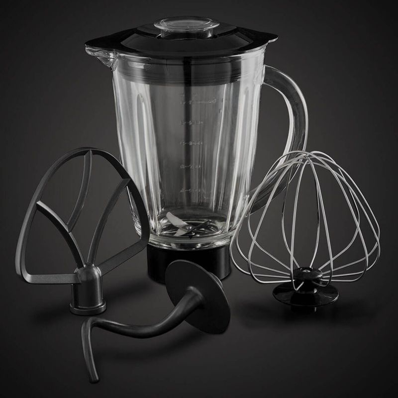 Electronice si Electrocasnice - Electrocasnice bucatarie - Mixere, tocatoare & roboti de bucatarie - Roboti de bucatarie - Robot de bucatarie multifunctional Russell Hobbs Desire, bol 3L, accesorii multiple, viteze variabile, rosu - Infinity.ro