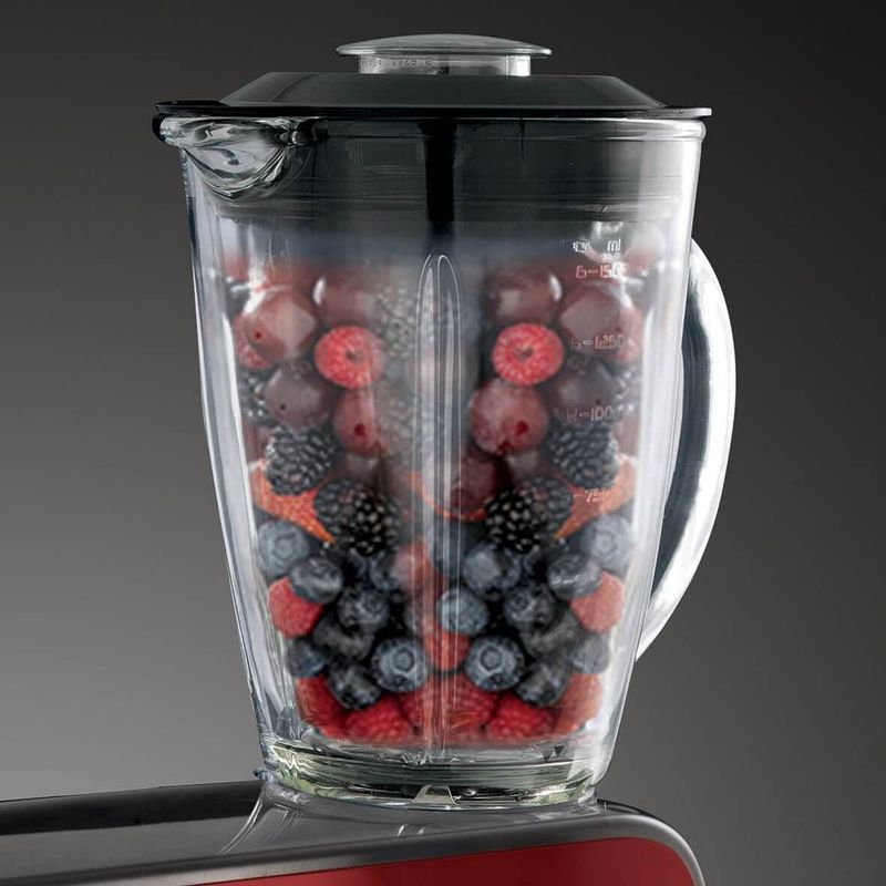 Electronice si Electrocasnice - Electrocasnice bucatarie - Mixere, tocatoare & roboti de bucatarie - Roboti de bucatarie - Robot de bucatarie multifunctional Russell Hobbs Desire, bol 3L, accesorii multiple, viteze variabile, rosu - Infinity.ro