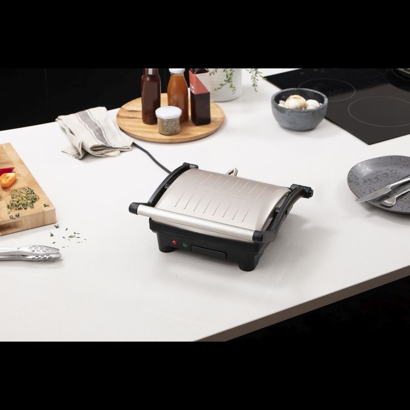 Electronice si Electrocasnice - Electrocasnice bucatarie - Aparate de gatit & desert - Gratare electrice - Gratar electric George Foreman Flexe Grill, placi detasabile, suprafata antiaderenta, colectare grasime, negru - Infinity.ro