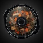 Electronice si Electrocasnice - Electrocasnice bucatarie - Aparate de gatit & desert - Multicooker - Slow cooker Russell Hobbs Chalkboard, 6.5L, 3 setari temperatura, vas ceramic, suprafata tabla scriere, negru - Infinity.ro