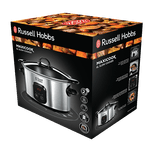 Electronice si Electrocasnice - Electrocasnice bucatarie - Aparate de gatit & desert - Multicooker - Slow cooker Russell Hobbs MaxiCook, 6L, 3 setari temperatura, vas ceramic detasabil, mentinere cald, negru - Infinity.ro