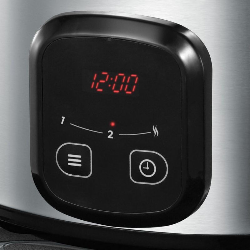 Electronice si Electrocasnice - Electrocasnice bucatarie - Aparate de gatit & desert - Multicooker - Slow cooker Russell Hobbs MaxiCook, 6L, 3 setari temperatura, vas ceramic detasabil, mentinere cald, negru - Infinity.ro