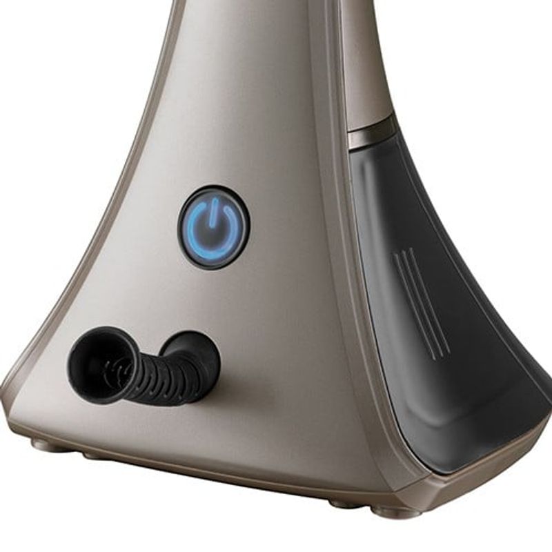 Electronice si Electrocasnice - Ingrijirea tesaturilor - Statii de calcat - Aparat de calcat vertical cu abur Russell Hobbs Steam Genie Aroma, 1800W, abur 32g/min, infuzor parfum, incalzire 45s - Infinity.ro