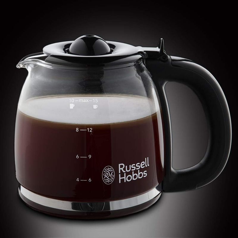 Electronice si Electrocasnice - Electrocasnice bucatarie - Preparare bauturi - Espressoare - Cafetiera Russell Hobbs Colours Plus+, 1.25L, filtru permanent, plita mentinere cald, indicator nivel apa, crem - Infinity.ro