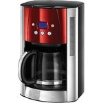 Electronice si Electrocasnice - Electrocasnice bucatarie - Preparare bauturi - Cafetiere - Cafetiera Russell Hobbs Luna, 1.25L, filtru permanent, plita mentinere cald, design elegant, rosu - Infinity.ro