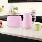 Electronice si Electrocasnice - Electrocasnice bucatarie - Preparare bauturi - Fierbatoare de apa - Fierbator Russell Hobbs Eden, 1.7L, 2400W, design modern, filtru calcar, indicator nivel apa, roz - Infinity.ro