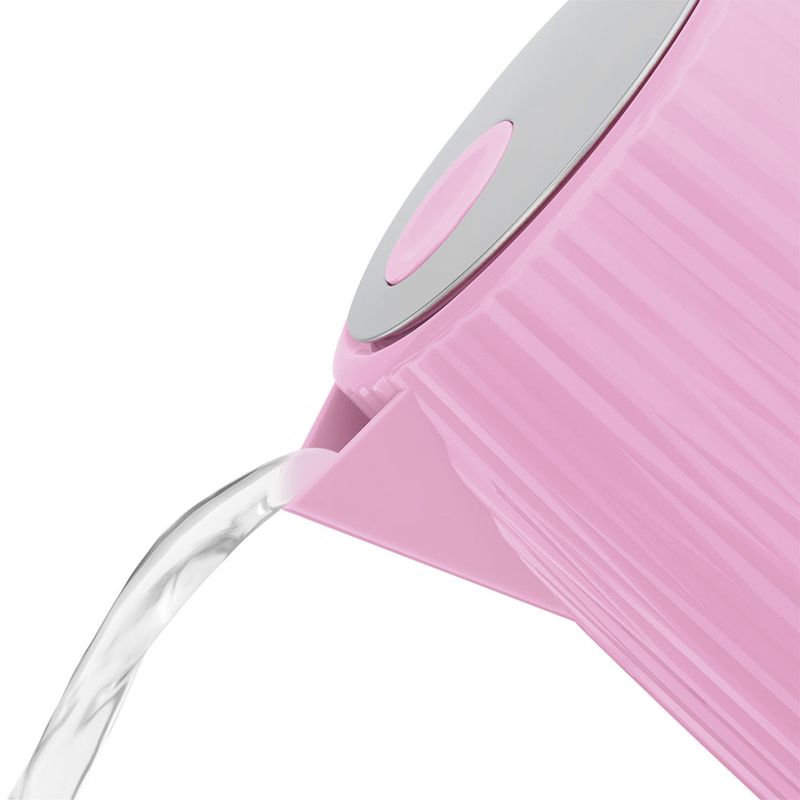 Electronice si Electrocasnice - Electrocasnice bucatarie - Preparare bauturi - Fierbatoare de apa - Fierbator Russell Hobbs Eden, 1.7L, 2400W, design modern, filtru calcar, indicator nivel apa, roz - Infinity.ro