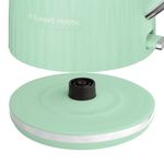 Electronice si Electrocasnice - Electrocasnice bucatarie - Preparare bauturi - Fierbatoare de apa - Fierbator Russell Hobbs Eden, 1.7L, 2400W, design modern, filtru calcar, indicator nivel apa, verde - Infinity.ro