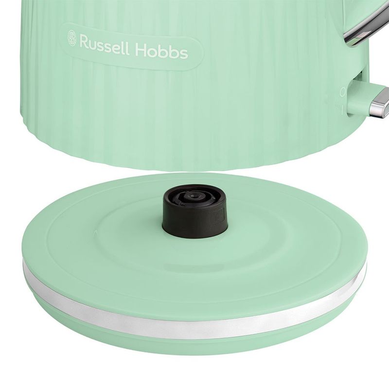 Electronice si Electrocasnice - Electrocasnice bucatarie - Preparare bauturi - Fierbatoare de apa - Fierbator Russell Hobbs Eden, 1.7L, 2400W, design modern, filtru calcar, indicator nivel apa, verde - Infinity.ro