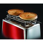 Electronice si Electrocasnice - Electrocasnice bucatarie - Preparare paine - Sandwich-maker - Prajitor de paine Russell Hobbs Luna, 2 fante, prajire rapida 55%, gratar chifle, tava firimituri detasabila, rosu - Infinity.ro