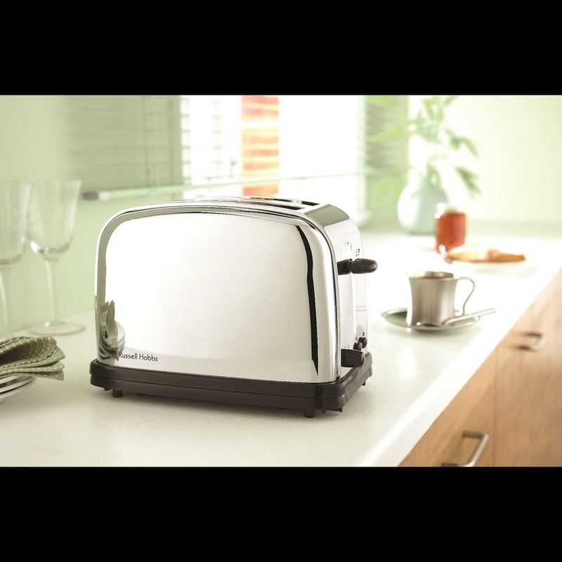 Electronice si Electrocasnice - Electrocasnice bucatarie - Preparare paine - Prajitoare de paine - Prajitor de paine Russell Hobbs Victory Classic, 2 fante, gratar chifle, tava firimituri detasabila - Infinity.ro