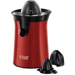 Electronice si Electrocasnice - Electrocasnice bucatarie - Preparare bauturi - Storcatoare de fructe - Storcator de citrice Russell Hobbs Colour Plus+, 2 conuri de stoarcere, recipient detasabil, filtru pulpa, rosu - Infinity.ro