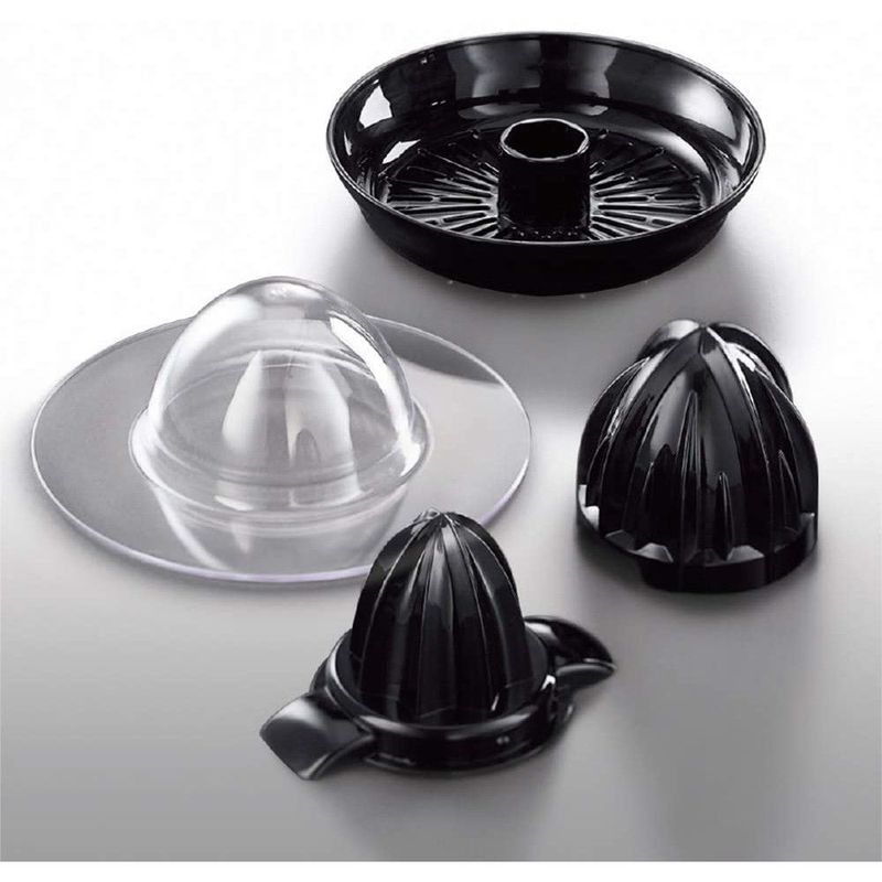 Electronice si Electrocasnice - Electrocasnice bucatarie - Preparare bauturi - Storcatoare de fructe - Storcator de citrice Russell Hobbs Colour Plus+, 2 conuri de stoarcere, recipient detasabil, filtru pulpa, rosu - Infinity.ro