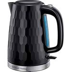 Electronice si Electrocasnice - Electrocasnice bucatarie - Preparare bauturi - Fierbatoare de apa - Fierbator Russell Hobbs Honeycomb, 1.7L, 2400W, design fagure, filtru calcar detasabil, negru - Infinity.ro