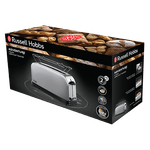 Electronice si Electrocasnice - Electrocasnice bucatarie - Preparare paine - Sandwich-maker - Prajitor de paine cu fanta lunga Russell Hobbs Adventure, fante extra late, gratar chifle, tava firimituri detasabila - Infinity.ro