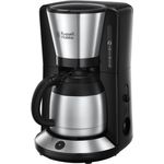 Electronice si Electrocasnice - Electrocasnice bucatarie - Preparare bauturi - Cafetiere - Cafetiera cu termos Russell Hobbs 24020-56 Adventure, 8 cani, 1.1L termos, WhirlTech, oprire automata, Inox/Negru - Infinity.ro