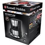 Electronice si Electrocasnice - Electrocasnice bucatarie - Preparare bauturi - Cafetiere - Cafetiera cu termos Russell Hobbs 24020-56 Adventure, 8 cani, 1.1L termos, WhirlTech, oprire automata, Inox/Negru - Infinity.ro