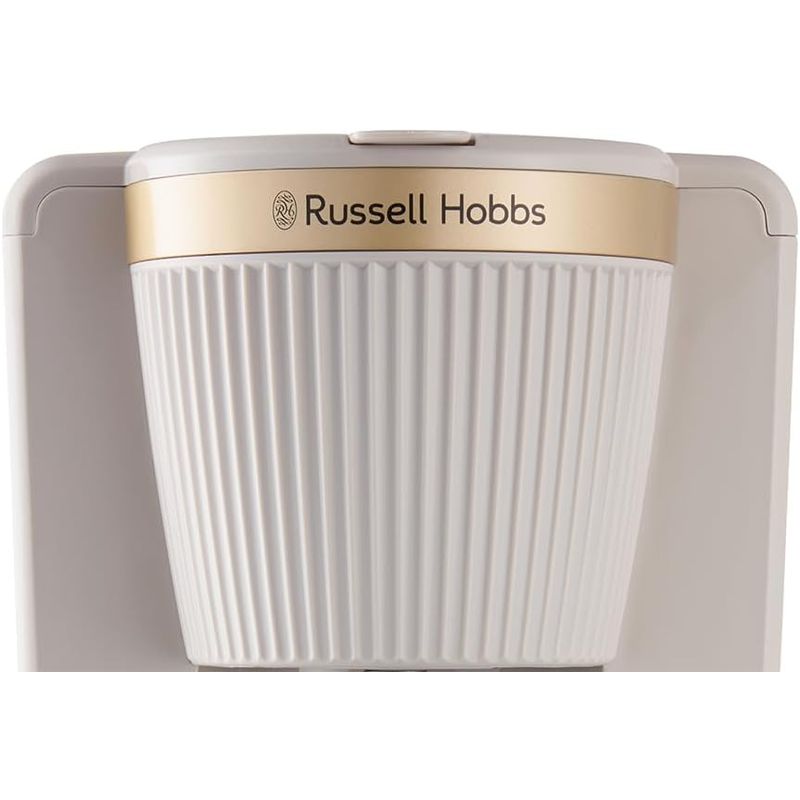 Electronice si Electrocasnice - Electrocasnice bucatarie - Preparare bauturi - Cafetiere - Cafetiera cu filtru Russell Hobbs 26781-56 Bronte, 1.25L, WhirlTech, pause & pour, mentinere cald 40 min, Stone - Infinity.ro