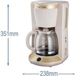 Electronice si Electrocasnice - Electrocasnice bucatarie - Preparare bauturi - Cafetiere - Cafetiera cu filtru Russell Hobbs 26781-56 Bronte, 1.25L, WhirlTech, pause & pour, mentinere cald 40 min, Stone - Infinity.ro