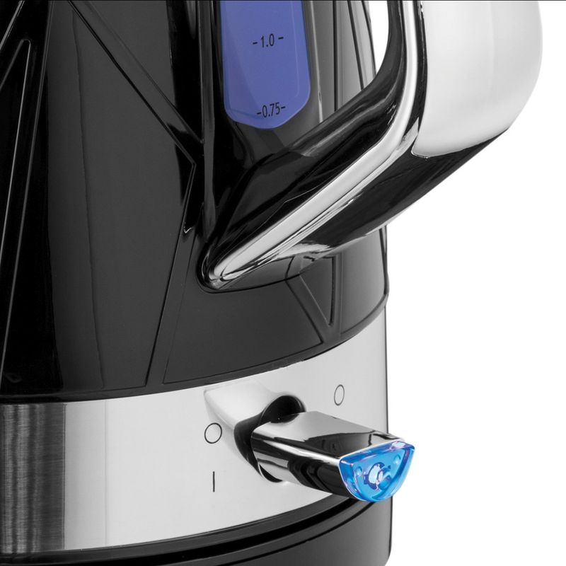 Electronice si Electrocasnice - Electrocasnice bucatarie - Preparare bauturi - Fierbatoare de apa - Fierbator Russell Hobbs Structure, 1.7L, 2400W, design geometric, filtru calcar, indicator nivel apa, negru - Infinity.ro