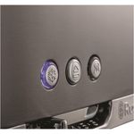 Electronice si Electrocasnice - Electrocasnice bucatarie - Preparare paine - Prajitoare de paine - Prajitor de paine cu fanta lunga Russell Hobbs Luna, prajire rapida 55%, gratar chifle, tava firimituri detasabila, gri - Infinity.ro