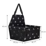 Petshop - Accesorii petshop - Culcusuri si custi - Genti si articole transport - Geanta auto transport animale companie caini pisici poliester, 40x43x30 cm, pliabila, negru - Infinity.ro