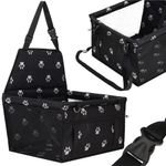 Petshop - Accesorii petshop - Culcusuri si custi - Genti si articole transport - Geanta auto transport animale companie caini pisici poliester, 40x43x30 cm, pliabila, negru - Infinity.ro