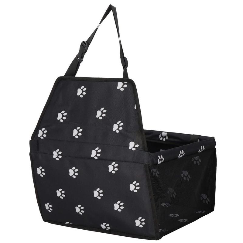 Petshop - Accesorii petshop - Culcusuri si custi - Genti si articole transport - Geanta auto transport animale companie caini pisici poliester, 40x43x30 cm, pliabila, negru - Infinity.ro