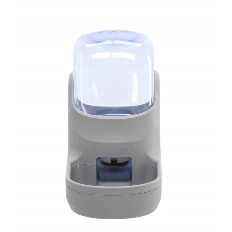 Petshop - Accesorii petshop - Castroane si adapatori - Dispenser automat apa caini pisici gravitational 3800 ml, 35x17x29 cm, umplere automata, gri - Infinity.ro