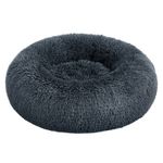 Petshop - Accesorii petshop - Culcusuri si custi - Culcusuri si saltele - Pat pufos caini pisici husa detasabila lavabila plus, 60x20 cm, anti-alunecare, gri inchis - Infinity.ro