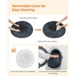 Petshop - Accesorii petshop - Culcusuri si custi - Culcusuri si saltele - Pat pufos caini pisici husa detasabila lavabila plus, 60x20 cm, anti-alunecare, gri inchis - Infinity.ro