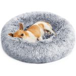 Petshop - Accesorii petshop - Culcusuri si custi - Culcusuri si saltele - Pat pufos caini pisici husa detasabila lavabila plus, 50x20 cm, anti-alunecare, gri - Infinity.ro