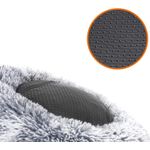 Petshop - Accesorii petshop - Culcusuri si custi - Culcusuri si saltele - Pat pufos caini pisici husa detasabila lavabila plus, 50x20 cm, anti-alunecare, gri - Infinity.ro