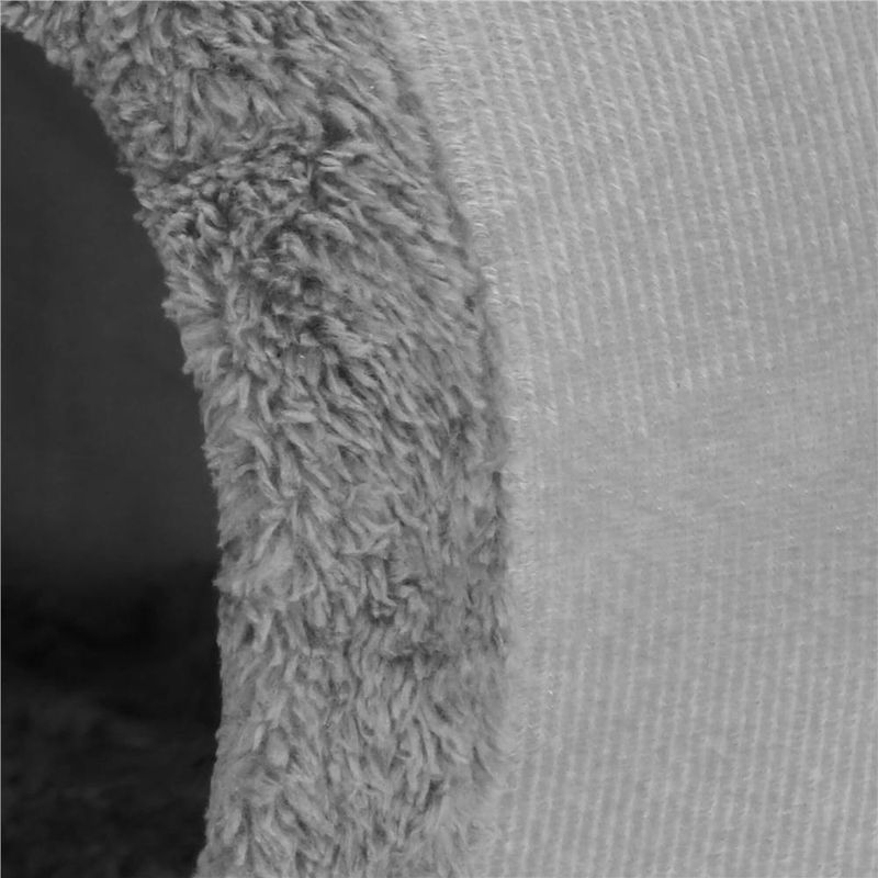 Petshop - Accesorii petshop - Culcusuri si custi - Culcusuri si saltele - Patut pisici caini moale pufos antiderapant perna detasabila, 37x31x36 cm, confort, gri - Infinity.ro